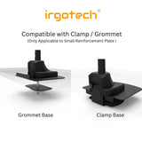 IRGOTECH Reinforcement Plate Table top Protection Base Fits Most Monitor Stand C-Clamp Installation