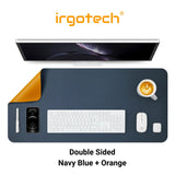 Large PU Leather Desk Pad Waterproof Desk Mat for Keyboard & Mouse , Desk Protector Cover , Desk Writing Mat