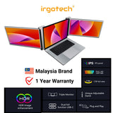 IRGOTECH Tri Screen Display Dual Portable Monitor Laptop, Extended Laptop Monitor, Triple Display Screen M1 M2 Chips