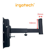 IRGOTECH Sturdy Projector Wall Mount Full Motion Retractable Universal Projector Hanger with Tray , Projector Bracket with Tray