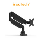 IRGOTECH Single Gas Spring Arm for Ultrawide Monitor up to 43’’ Full Motion Height Swivel Titl Rotation Adjustable Monitor Arm