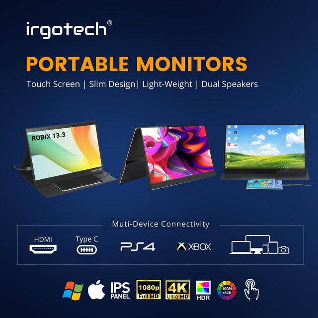 Best Portable Monitor in Malaysia 2023, IRGOTECH Portable Monitors. 