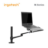 IRGOTECH M-Series Single Desk Arm Mount for Laptop 10" - 17" with Adjustable Arm