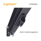 IRGOTECH S-Series Dual Monitor Stand for Monitor 13"-27" with Full Motion Aluminum Gas Spring Arm