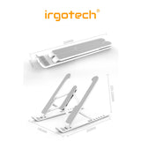 Laptop Stand, Foldable Portable Desktop Computer Laptop Stand, 6-Level Angle Adjustable Height Laptop Mount