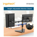IRGOTECH O-Series Dual Monitor Table Stand for Monitor up to 32’’ , Monitor Arm, Monitor Mount