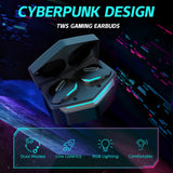 TRONER G30 Gaming Wireless Earphone TWS Earbuds Bluetooth5.0 ATS Low Latency Noise Cancellation RGB Light for PUBG, CODM