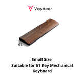 VAYDEER Walnut Wooden Keyboard Wrist Rest Ergonomic Gaming Desk Wrist Pad for Computer and Laptop