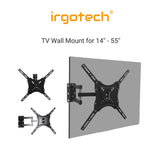 IRGOTECH TV Wall Mount Bracket for 14' - 55' LED, LCD, Plama TV support max. weight 35kg
