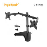 IRGOTECH O-Series Dual Monitor Table Stand for Monitor up to 32’’ , Monitor Arm, Monitor Mount