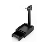 IRGOTECH 2 In 1 Headphone Stand Storage Box Removable Anti-slip Earphone Bracket ABS Durable Headset Hanger For Home Office