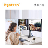 IRGOTECH O-Series Dual Monitor Table Stand for Monitor up to 32’’ , Monitor Arm, Monitor Mount