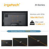 IRGOTECH O-Series Dual Monitor Table Stand for Monitor up to 32’’ , Monitor Arm, Monitor Mount