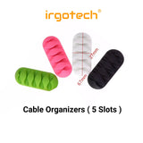 Cable Organizer Silicone USB Cable Management Cable Holder