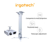 IRGOTECH Full Motion 2 IN 1 Projector Mount with Height Adjustable ,Ceiling Projector Mount , Projector Wall Mount ,Ceiling Mount