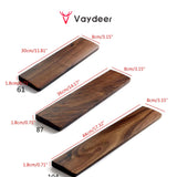 VAYDEER Walnut Wooden Keyboard Wrist Rest Ergonomic Gaming Desk Wrist Pad for Computer and Laptop