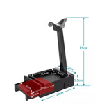IRGOTECH 2 In 1 Headphone Stand Storage Box Removable Anti-slip Earphone Bracket ABS Durable Headset Hanger For Home Office