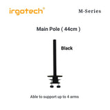 IRGOTECH M-Series Accessories Main Pole Stand Clamp Grommet Base Extended Height 31cm 44cm 53cm for Monitor and Laptop Stand