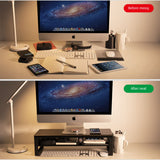 VAYDEER Monitor Stand Double Layer Aluminum with USB3.0 Computer Riser, PC Stand