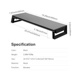 VAYDEER Monitor Stand Steel , Monitor Riser for Desk , Computer Stand , Desk Organizer , Laptop Stand
