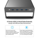VAYDEER Computer Monitor Stand Monitor Riser with USB 3.0 Hub x 4 support Data transfer