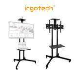 IRGOTECH TV Floor Stand for 32’’ – 72’’ LED, LCD, PLASMA OLED TV , Height Adjustable TV Floor Stand ,VESA Compatible