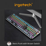 Retro Design 104 Key Mechanical Gaming Keyboard, Blue Switch , Black Switch , Brown Switch