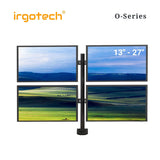 IRGOTECH O-Series Quad Computer Monitor Desk Mount, Monitor Stand fits Four screens up to 27’’
