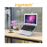 Laptop Stand, Foldable Portable Desktop Computer Laptop Stand, 6-Level Angle Adjustable Height Laptop Mount