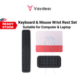VAYDEER Keyboard and Mouse Wrist Rest Pad Set Padded Memory Foam Hand Rest Support for Office, Computer, Laptop