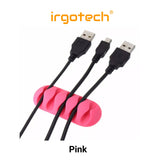 Cable Organizer Silicone USB Cable Management Cable Holder