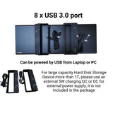VAYDEER Monitor Stand Aluminum with 8 x USB3.0  Computer Riser, PC Stand,Laptop Stand