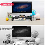 VAYDEER Monitor Stand Aluminum with USB3.0 Wireless Charging Pad Computer Riser, PC Stand