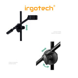 Overhead Phone Mount with 10’’ Ring Light , Selfie Phone Mount with Ring Light ,Table Top Ring Light Stand
