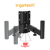 IRGOTECH Sturdy Projector Wall Mount Full Motion Retractable Universal Projector Hanger with Tray , Projector Bracket with Tray