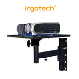 IRGOTECH Sturdy Projector Wall Mount Full Motion Retractable Universal Projector Hanger with Tray , Projector Bracket with Tray