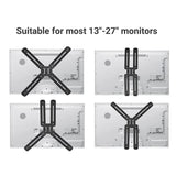 Monitor VESA Adapter Kit for NON VESA MONITOR up to 27 inches LED LCD 75mm and 100mm mounting Extended Bracket