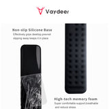 VAYDEER Keyboard and Mouse Wrist Rest Pad Set Padded Memory Foam Hand Rest Support for Office, Computer, Laptop
