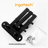 IRGOTECH Monitor Wall Mount Bracket Full Motion Adjustable for Swivel Tilt Rotation fit for monitor 10 – 27’’ VESA Compatible