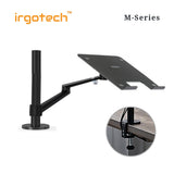 IRGOTECH M-Series Single Desk Arm Mount for Laptop 10" - 17" with Adjustable Arm