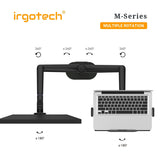 IRGOTECH M-Series Tablet and Laptop Stand with Inter-exchangeable Monitor Vesa Bracket and Adjustable Arm