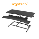 IRGOTECH Monitor Desk Riser with Keyboard Tray Double Layer Height Adjustable Stand Monitor and Laptop Stand Holder