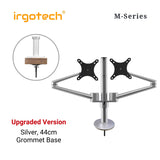 IRGOTECH M-Series Dual Monitor Stand 15- 32 inch Monitor Desk Mount Arm Double Aluminum Arm for Monitor Mount