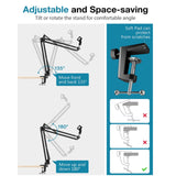 Microphone Desk Mount with MIC Clip Holder , Microphone Desk Stand , Microphone Holder