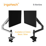 IRGOTECH Premium Single Desk Arm Mount for Computer Monitor up to 38 inch , Mechanical Spring Arm with 10 Years Warranty