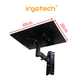IRGOTECH Sturdy Projector Wall Mount Full Motion Retractable Universal Projector Hanger with Tray , Projector Bracket with Tray
