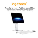 IRGOTECH Magnetic Aluminium i-Pad Stand , i-Pad Air i-Pad Pro Tablet Stand Holder Height Adjustable Angle 360