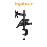 IRGOTECH O-Series Dual Monitor Arm for Monitor PC 13-27" Laptop 10-17" Monitor Desk Mount Arm