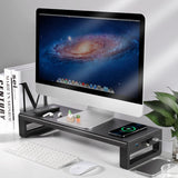 VAYDEER Monitor Stand Aluminum with USB3.0 Wireless Charging Pad Computer Riser, PC Stand