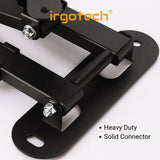 IRGOTECH Monitor Wall Mount Bracket Full Motion Adjustable for Swivel Tilt Rotation fit for monitor 10 – 27’’ VESA Compatible